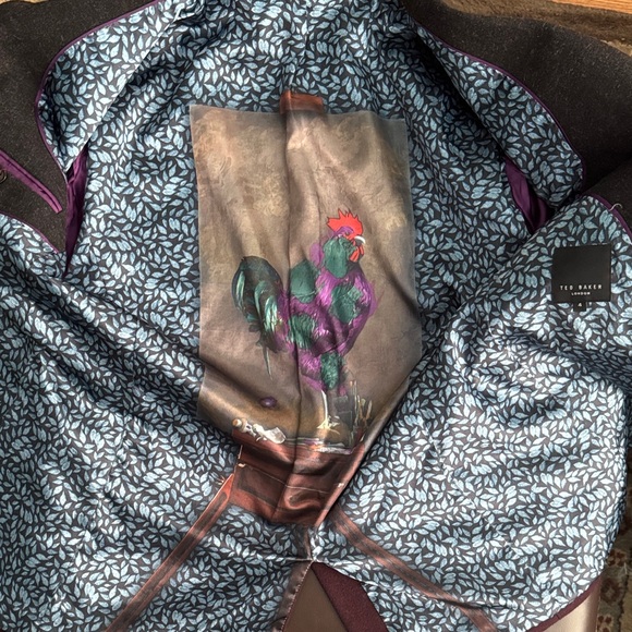 Ted Baker Black and Burgundy Gradient Blazer - Picture 7 of 14